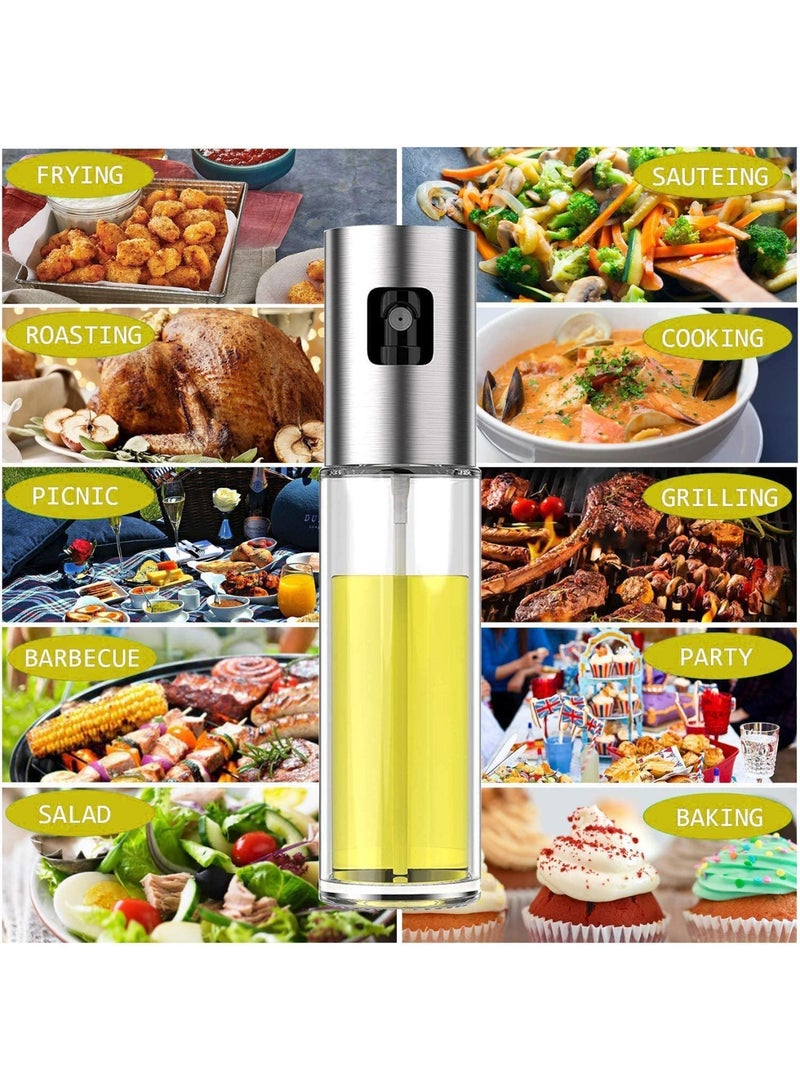 ECVV Stainless Steel Oil Spray Dispenser with Scale Line Cooking/Salad/Baking BBQ - Image 2