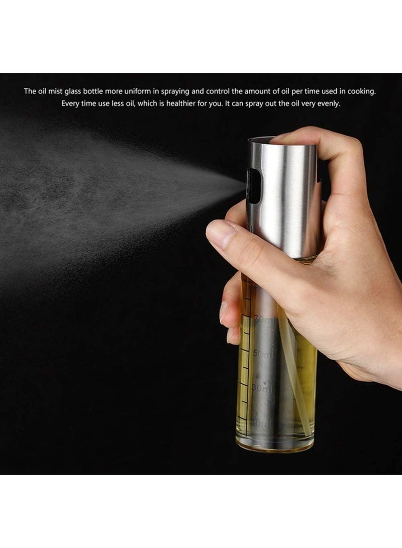 ECVV Stainless Steel Oil Spray Dispenser with Scale Line Cooking/Salad/Baking BBQ - Image 4