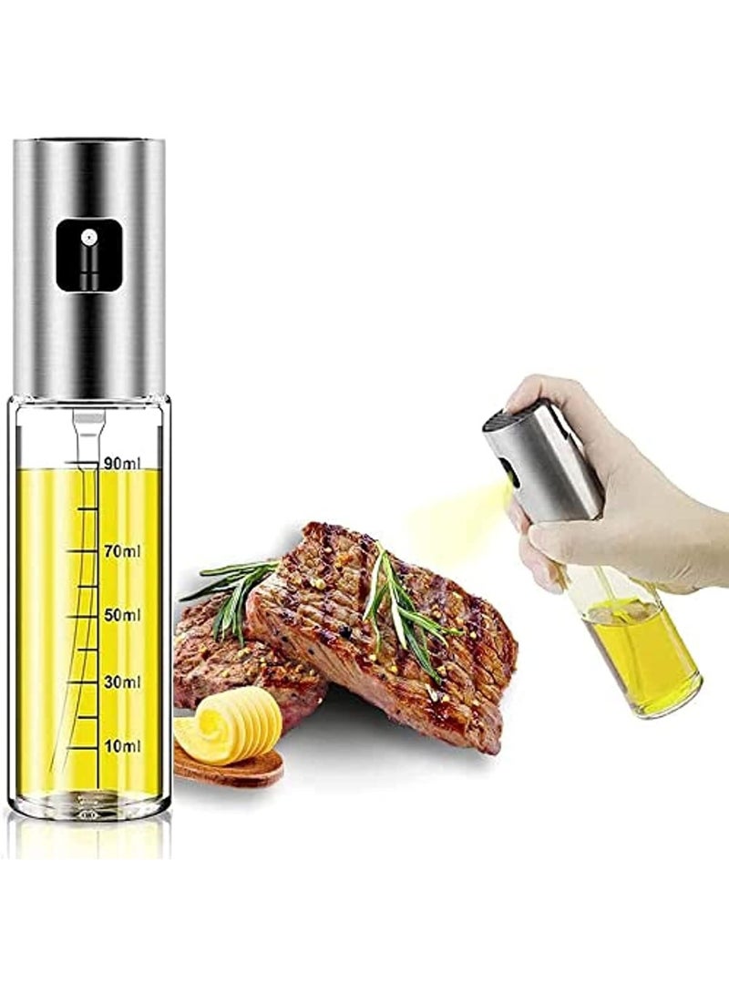 ECVV Stainless Steel Oil Spray Dispenser with Scale Line Cooking/Salad/Baking BBQ - Image 1