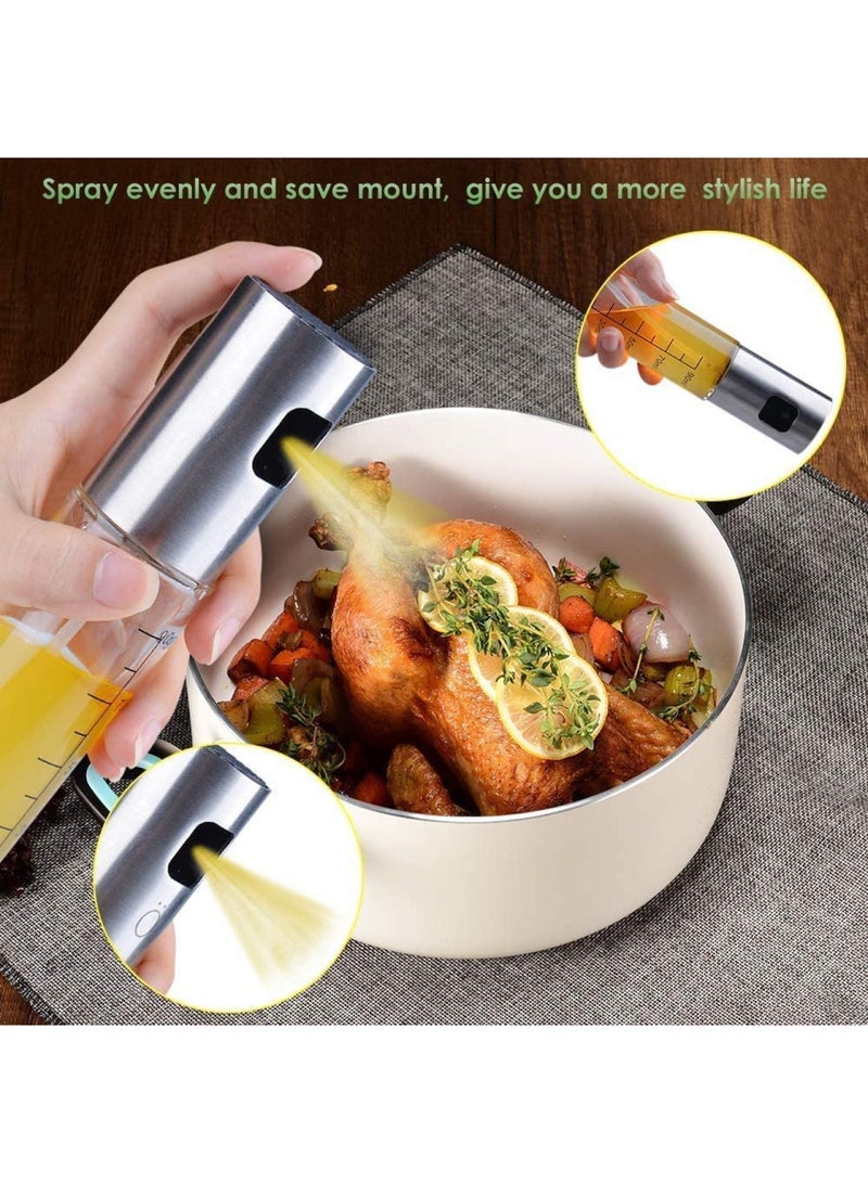 ECVV Stainless Steel Oil Spray Dispenser with Scale Line Cooking/Salad/Baking BBQ - Image 5