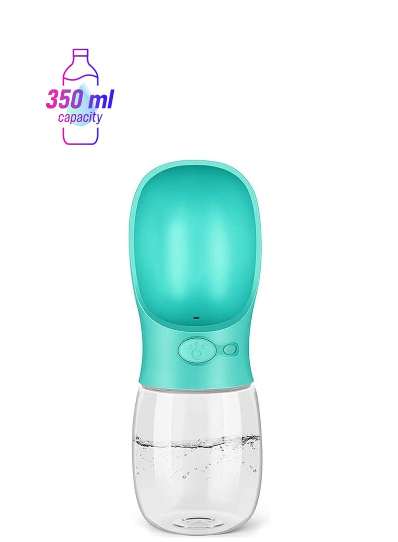 إي سي في في Dog Water Bottle Leak Proof Portable Water Dispenser for Puppy Pets Outdoor Walking Hiking, Travel Bottle 12 OZ (350ML), Green - Image 1