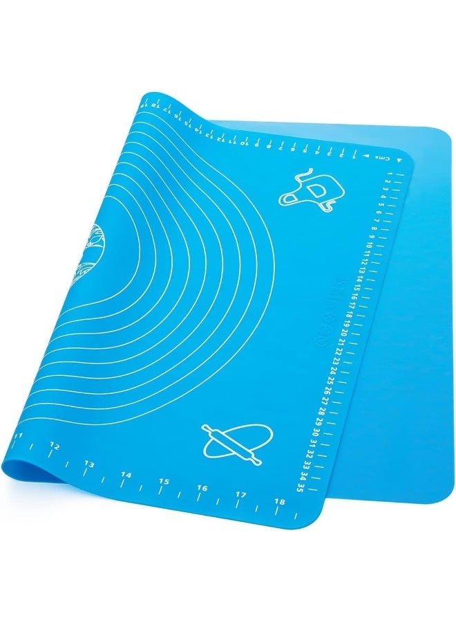 إي سي في في Silicone Baking Mat For Pastry Rolling With Measurements, Liner Heat Resistance Table Placemat Pad Pastry Board, Reusable Non-Stick Silicone Baking Mat ASSORTED  - Image 5