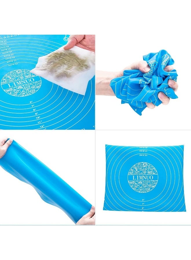 إي سي في في Silicone Baking Mat For Pastry Rolling With Measurements, Liner Heat Resistance Table Placemat Pad Pastry Board, Reusable Non-Stick Silicone Baking Mat ASSORTED  - Image 3