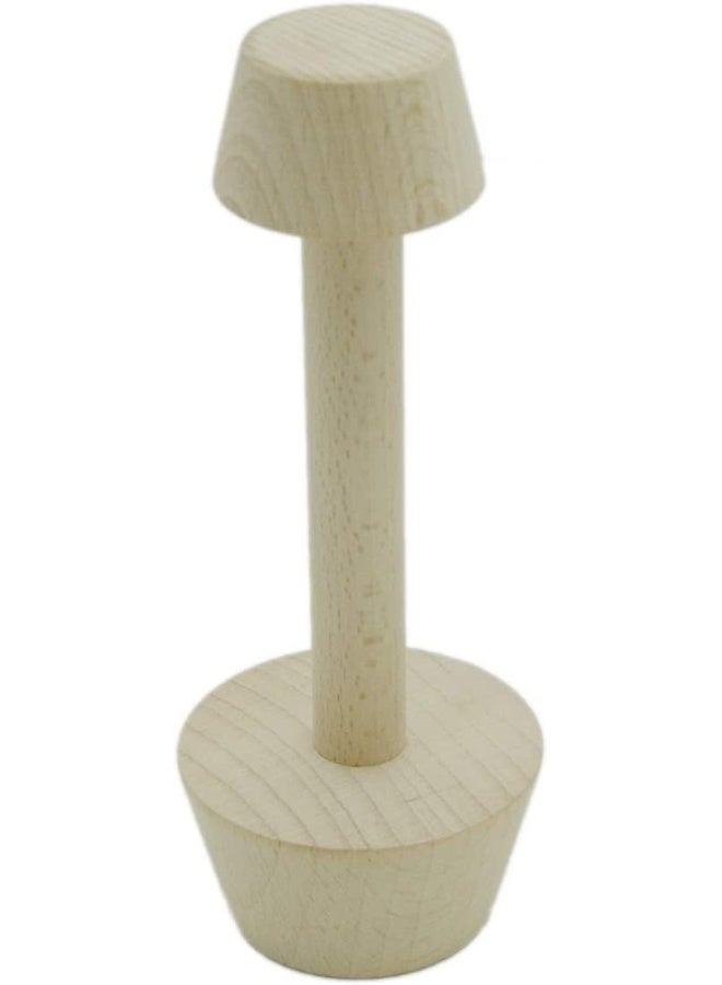 ECVV Double Sided Wooden Tart Tamper, Tart Pan Wooden Molds Egg Tarts Tamper Pastry Tools DIY Baking Shaping Kitchen Tool  - Image 2