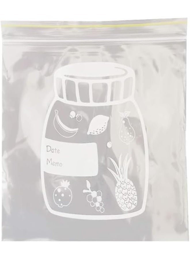 ECVV 30 Pcs Zipper Nylon Bags, Clear Plastic Bags 7.8" X 9.8" inches, Clear Reclosable Poly Bags with Resealable Lock Seal Zipper, Reclosable Storage Bags for Nuts, Candies Clear  - Image 2