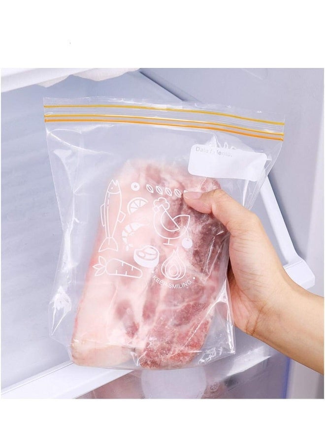 ECVV 30 Pcs Zipper Nylon Bags, Clear Plastic Bags 7.8" X 9.8" inches, Clear Reclosable Poly Bags with Resealable Lock Seal Zipper, Reclosable Storage Bags for Nuts, Candies Clear  - Image 4