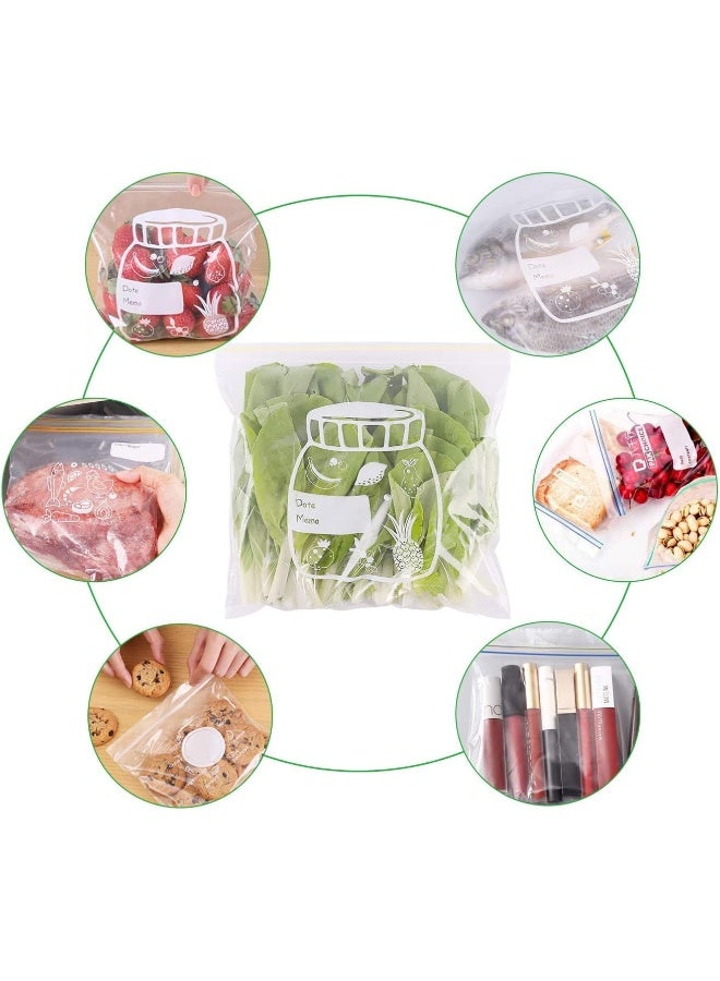 ECVV 30 Pcs Zipper Nylon Bags, Clear Plastic Bags 7.8" X 9.8" inches, Clear Reclosable Poly Bags with Resealable Lock Seal Zipper, Reclosable Storage Bags for Nuts, Candies Clear  - Image 3