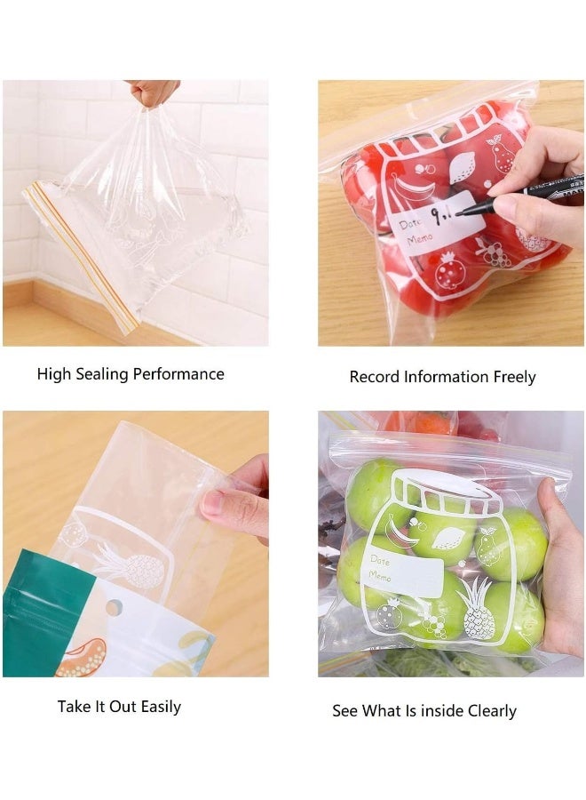 ECVV 30 Pcs Zipper Nylon Bags, Clear Plastic Bags 7.8" X 9.8" inches, Clear Reclosable Poly Bags with Resealable Lock Seal Zipper, Reclosable Storage Bags for Nuts, Candies Clear  - Image 5