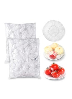 ECVV ECVV 200 Pieces Fresh Keeping Bags Plastic Food Storage Covers,Elastic Sealing Bowl Lids,Adjustable Wrap Bowl Covers for Family Kitchen Outdoor Picnic  - Image 1