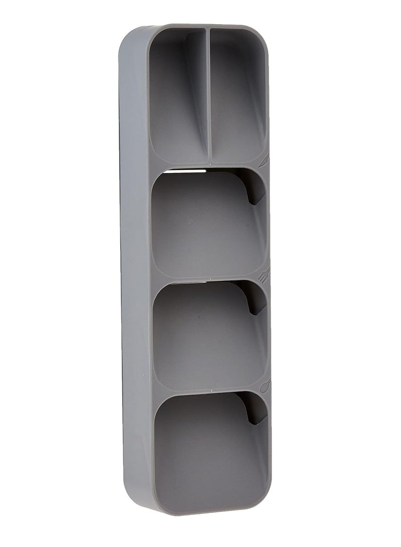 ECVV Plastic Drawer Cutlery Organizer Tray Kitchen Storage Holder Rack For Cutlery Silverware Compact Cutlery Tray Spoon Cutlery Box - Image 3