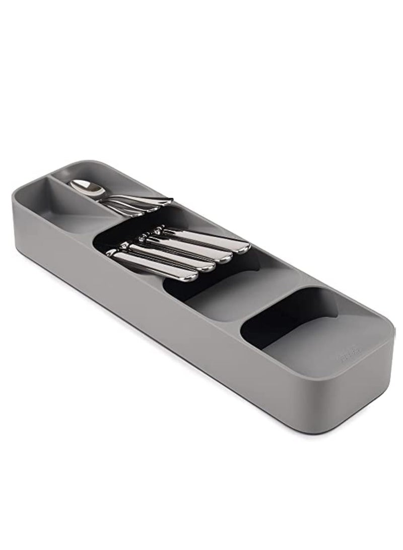 ECVV Plastic Drawer Cutlery Organizer Tray Kitchen Storage Holder Rack For Cutlery Silverware Compact Cutlery Tray Spoon Cutlery Box - Image 1