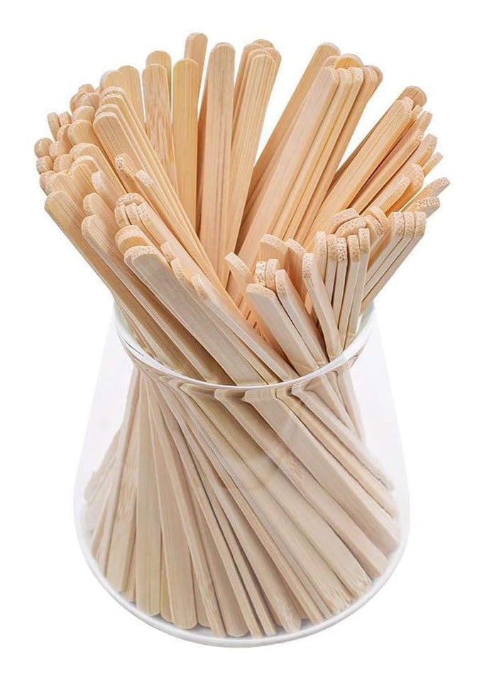 إي سي في في 5-Inch Bamboo Coffee Sticks Stirrers, 150 Count Disposable Stir Sticks for Coffee & Cocktails, Wooden Beverage Mixer with Smooth Ends, Swizzle Drink Sticks  - Image 5