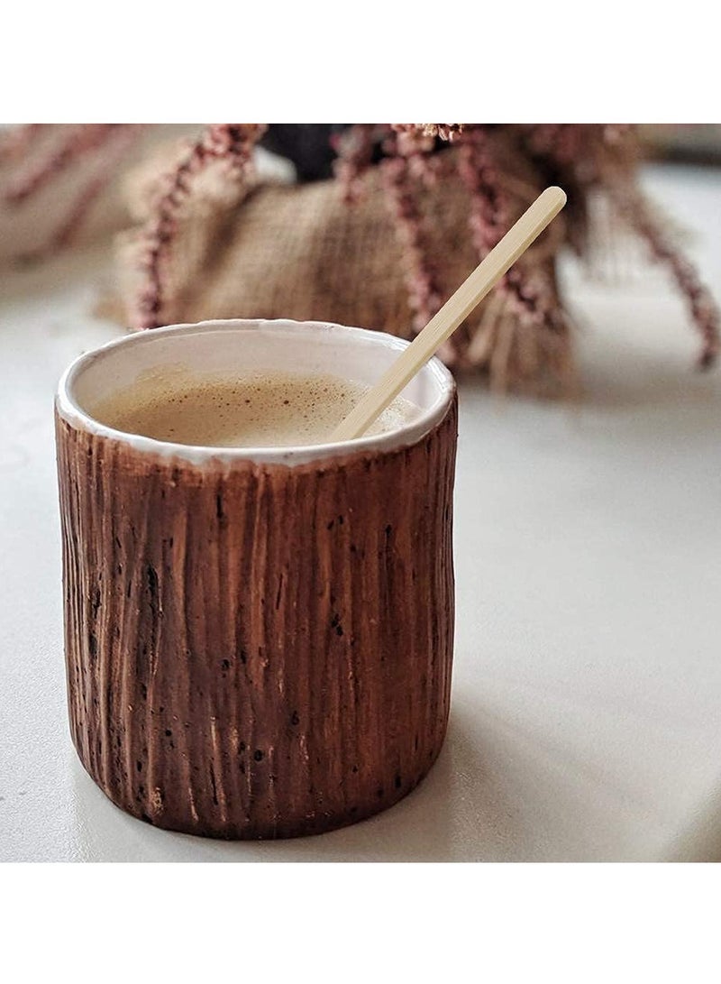 إي سي في في 5-Inch Bamboo Coffee Sticks Stirrers, 150 Count Disposable Stir Sticks for Coffee & Cocktails, Wooden Beverage Mixer with Smooth Ends, Swizzle Drink Sticks  - Image 3