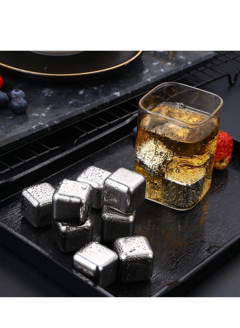 إي سي في في صينية مكعبات الثلج مع ملقط وغطاء، 8 مكعبات على شكل خلية نحل، صينية ثلج مرنة وسهلة الإخراج للفريزر، للمشروبات الباردة، الكوكتيلات والصودا - Image 5