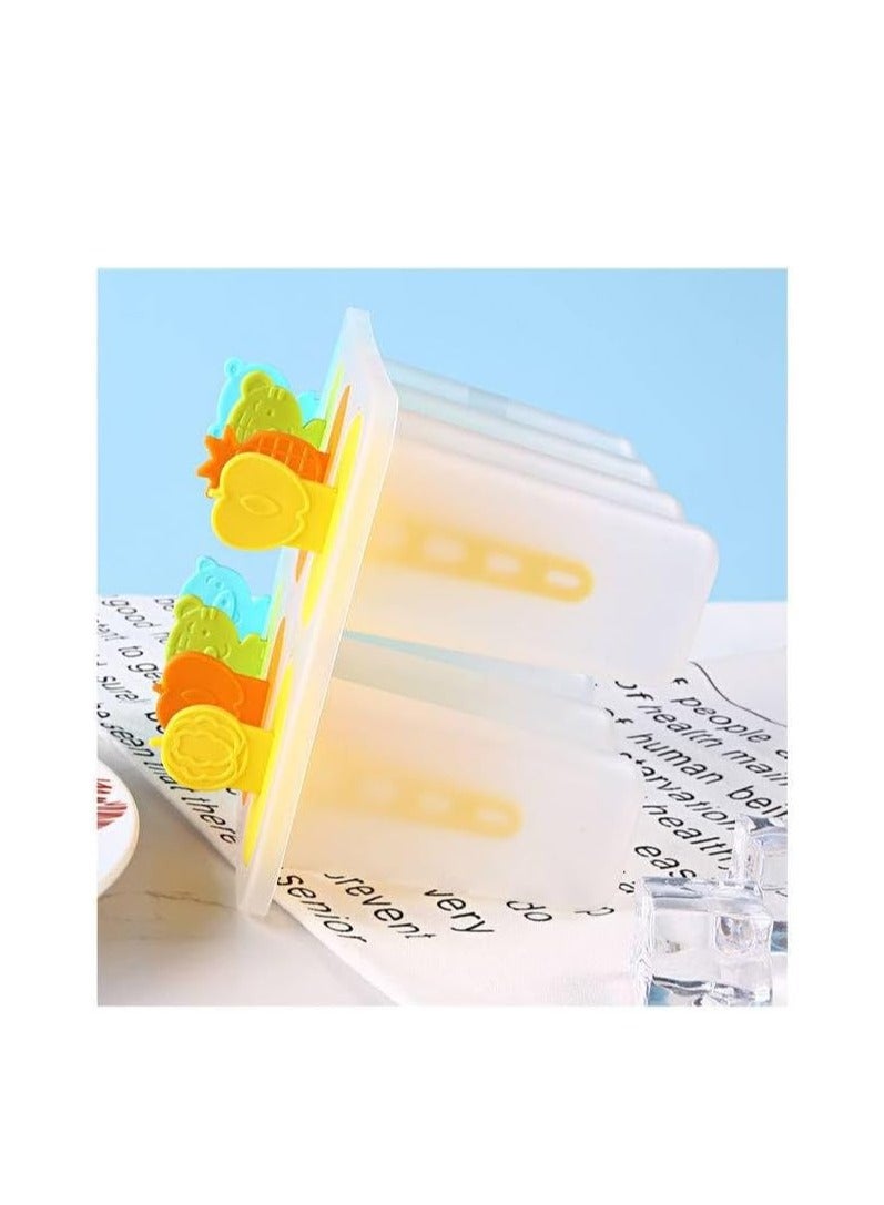 إي سي في في Popsicle Molds Ice Moulds, Ice Lollipop Popsicle Moulds, 8 Ice Moulds Set, Popsicle Moulds with Sticks and Drip Guard, Popsicle Mold Reusable Easy Release Ice Pop Maker  - Image 4