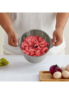 ECVV Food Chopper Meat Mincer 3L 1200W Electric Meat Grinder Blender Mincer Mixer Meat Chopper Stainless Steel Electric Chopper Automatic Food Processor Machine  - Image 3
