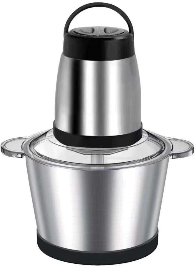 إي سي في في Food Chopper Meat Mincer 3L 1200W Electric Meat Grinder Blender Mincer Mixer Meat Chopper Stainless Steel Electric Chopper Automatic Food Processor Machine  - Image 2