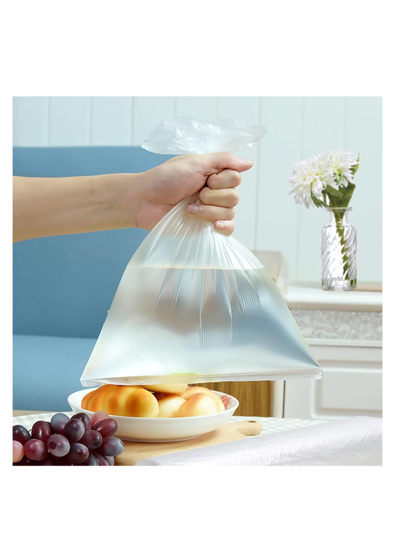 إي سي في في ECVV 240 Pieces Clear Plastic bags on Roll for Fruit, Vegetables, Small Bins, Grocery, Storage, 40 Bags Per Roll (30x40cm/ 6Roll)  - Image 4