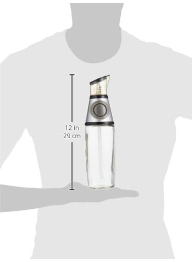 ECVV Press And Measure Oil And Vinegar Dispenser - Transparent - Image 4