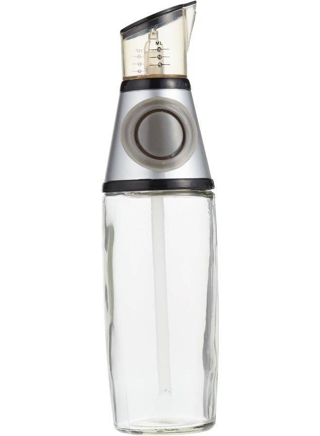 ECVV Press And Measure Oil And Vinegar Dispenser - Transparent - Image 2