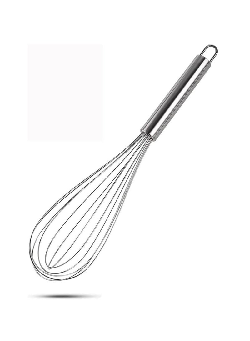 ECVV Stainless Steel Balloon Whisk Egg Frother, Milk Beater, Kitchen Utensil  - Image 1