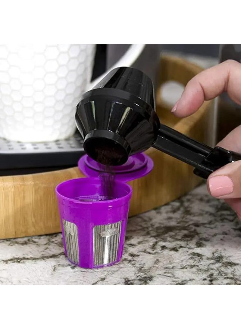 إي سي في في Coffee Scoop And Funnel For Single - Serve Refillable Capsules  - Image 3