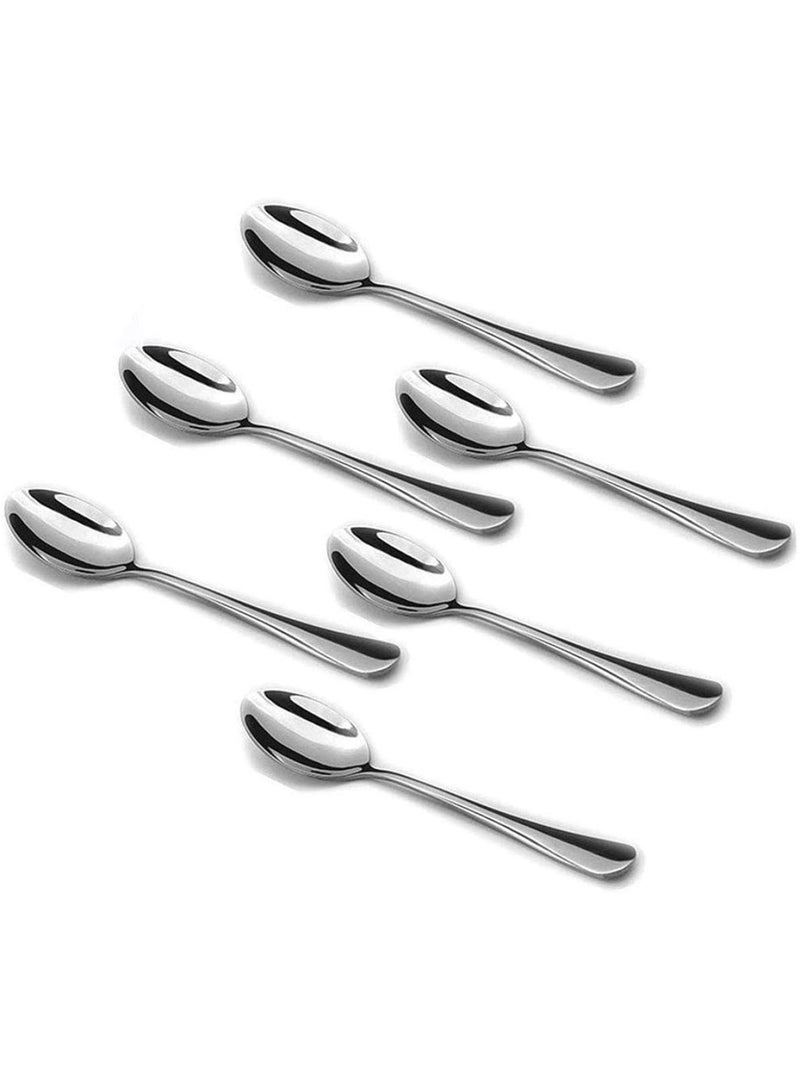 إي سي في في 6 Pieces Stainless Steel Tea Spoons Find Top Heavy-duty Cutlery Set  - Image 1