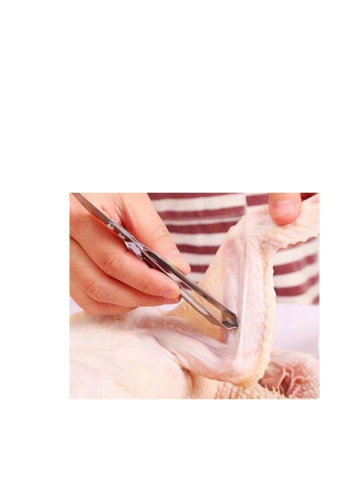 إي سي في في مجموعة 3 قطع من مقشرات الفواكه من الفولاذ المقاوم للصدأ وسكين تقشير البطيخ ومبشرة متعددة الوظائف - Image 4