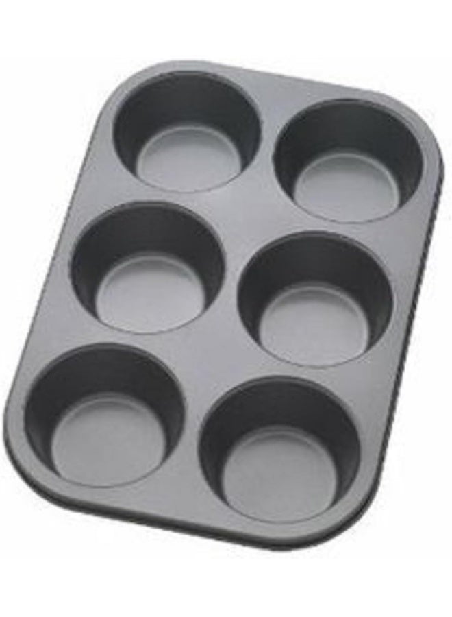 ECVV 6 Slot Reusable Silicone Round Shape Muffins Tray with Paper Cake Cup Liners Cupcake Cases Assorted Colour - Image 4