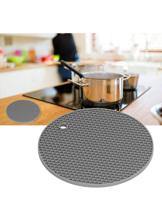 إي سي في في Silicone Trivet Mat | Kitchen Hot Pot Holder | Easy to Wash & Dry Multi-Purposed Drying Hot Pads for Kitchen Heat Resistant, Non-Slip Durable Honeycomb Design Potholders for Hot Dishes Assorted  - Image 5