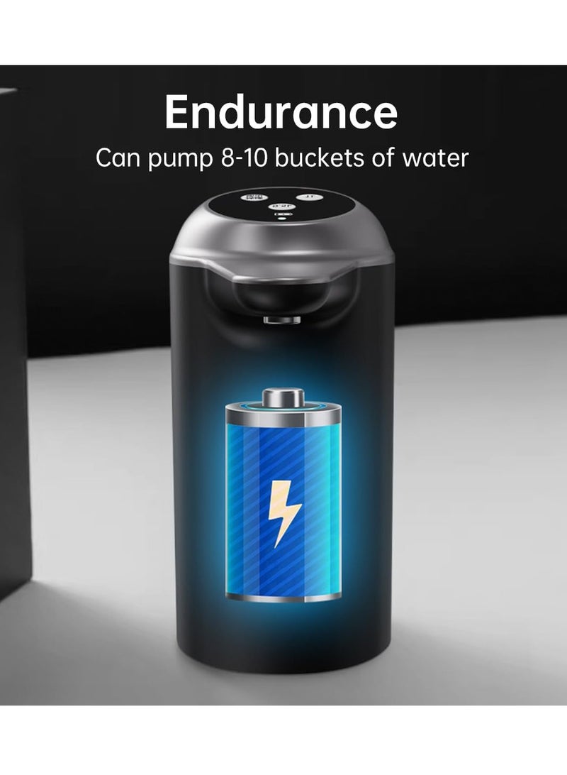 إي سي في في ECVV Electric Water Bottle Pump USB Charging Water Dispenser with 2 Modes for 1-5 Gallon Bottles Automatic Drinking Water Pump for Office Home Camping Yellow/Black  - Image 4
