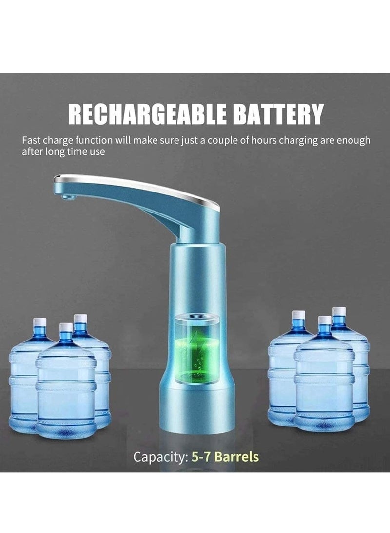إي سي في في موزع مياه سعة 5 جالون - مضخة مياه تعمل بالشحن USB لزجاجة سعة 5 جالون تناسب عالمي - مضخة زجاجة مياه محمولة موزع مياه كهربائي لزجاجات 2 و 3 و 5 جالون - Image 3