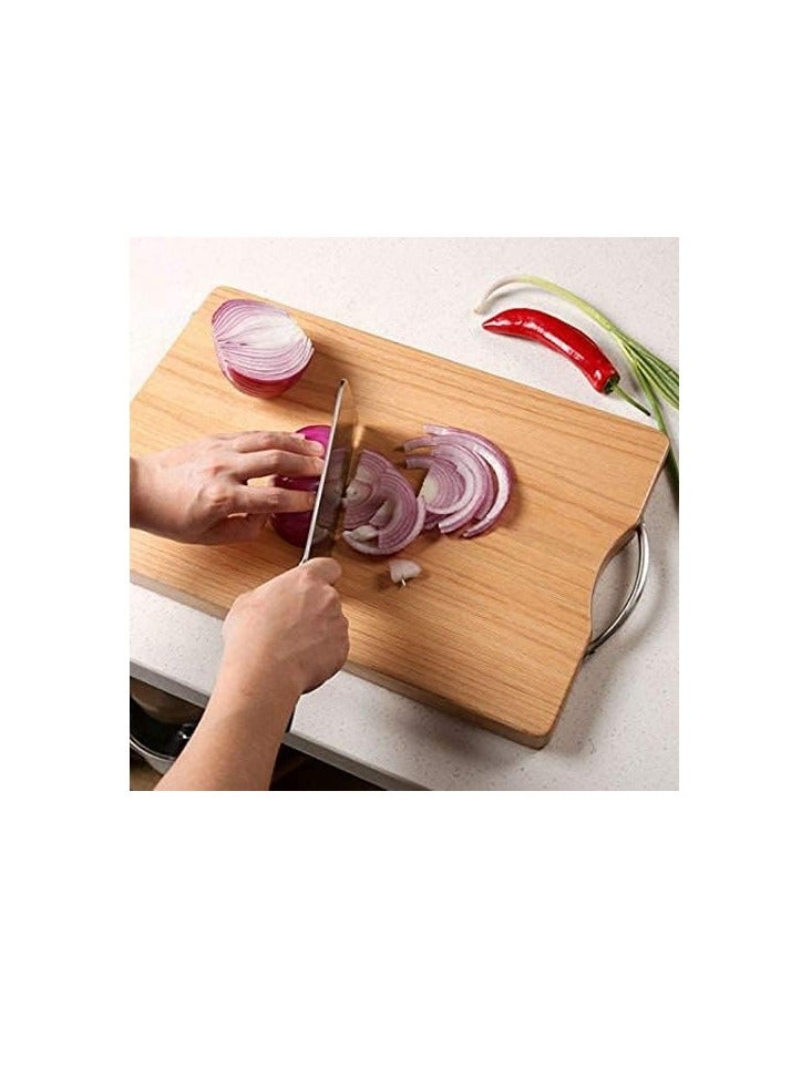 ECVV - Bamboo Cutting Board, Chopping Board Kitchen, Home and Everyday use, Natural Bamboo (36x26cm) - Image 1