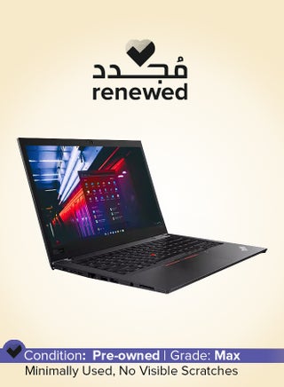 Renewed - ThinkPad T480s Laptop With 14-Inch Display,Core i5/Dual Core/8th Gen/8GB RAM/256GB SSD/Windows 10 Pro/Intel HD Graphics English Black - pnsku/N70153304V/45/_/1739792998/8f155d85-12fb-41db-99c0-7d69c8e07574