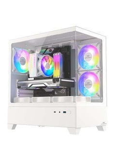 MINI CUBE GAMING PC With Intel Core i5-12400F Processor/Nivida GeForce RTX 4060 Graphics/16GB RAM DDR5/1TB SSD/ White