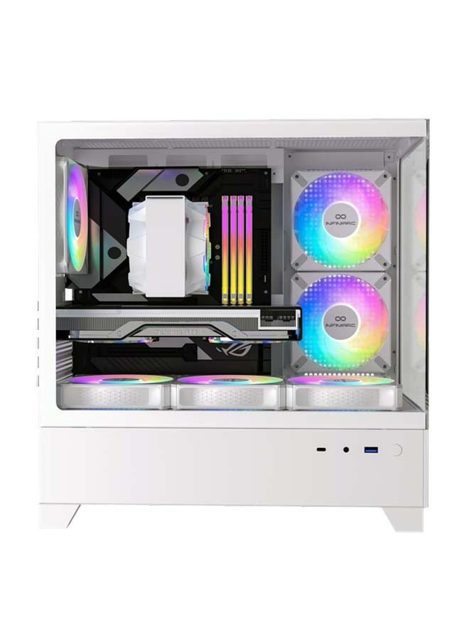 انفني ارك - MINI CUBE GAMING PC With Intel Core i5-12400F Processor/Nivida GeForce RTX 4060 Graphics/16GB RAM DDR5/1TB SSD/ White - Image 1