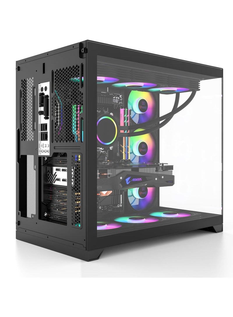 INFINIARC - CUBE PRO GAMING PC With Intel Core i5-14400F Processor/16GB RAM DDR5/1TB SSD/Nivida GeForce RTX 4070 Super Graphics/ Black - Image 1