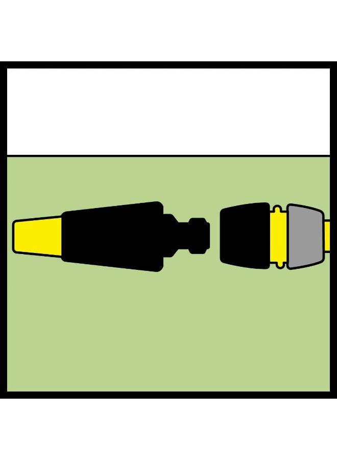 Karcher 2.645-194.0 Universal Hose Connector Plus with Aqua Stop Black, Yellow - Image 3