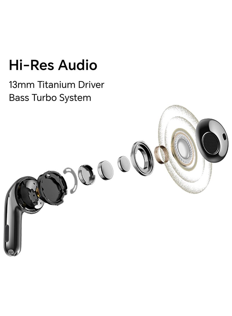 Honor Choice Earbuds S7 Intelligent Active Noice Cancelling, 36 Hour Long Battery Life, Hi-Res Audio Certified, TWS Earphones, White White  - Image 3