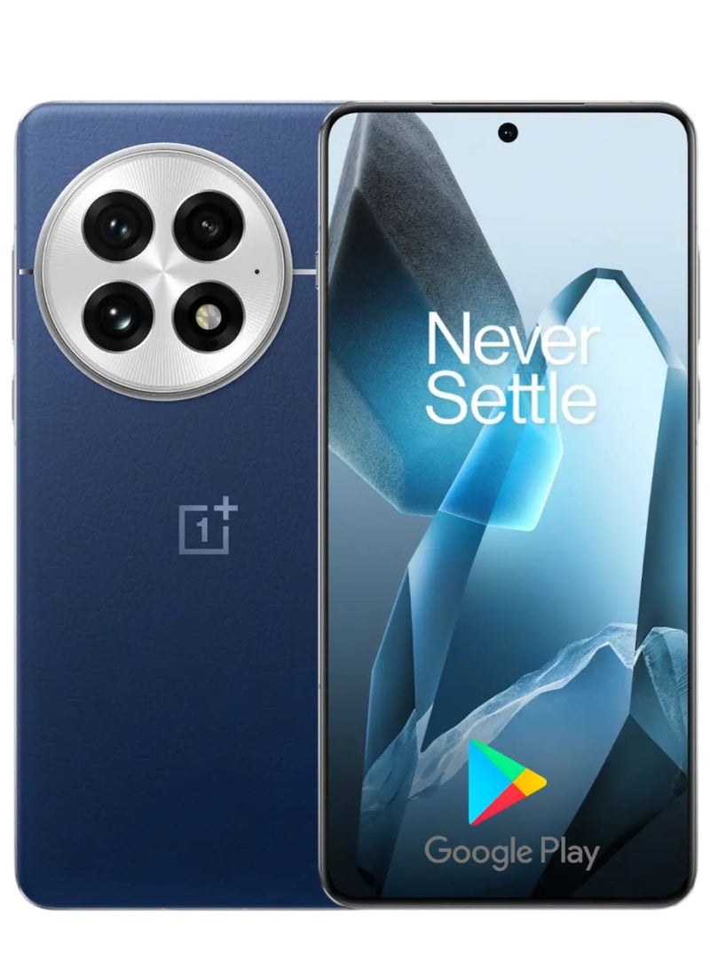 OnePlus 13 Dual SIM 1TB 24GB RAM 6.82-inch QHD+ AMOLED (BOE) display| Qualcomm Snapdragon 8 Elite chipset, Adreno 830 | Triple 50MP rear cameras | 6000mAh battery, 100W super Warp charging Blue with Google play Chinese version - Image 1