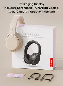 Lenovo EB320 Foldable Bluetooth Headphones with 40mm Drivers for Immersive Sound and Comfortable Wireless Freedom black  - Image 2