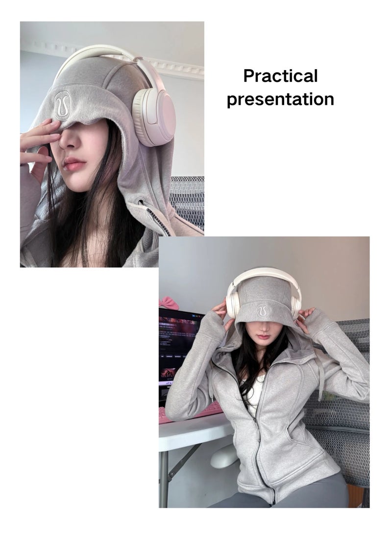 Lenovo - EB320 Foldable Bluetooth Headphones with 40mm Drivers for Immersive Sound and Comfortable Wireless Freedom Sakura white - Image 1