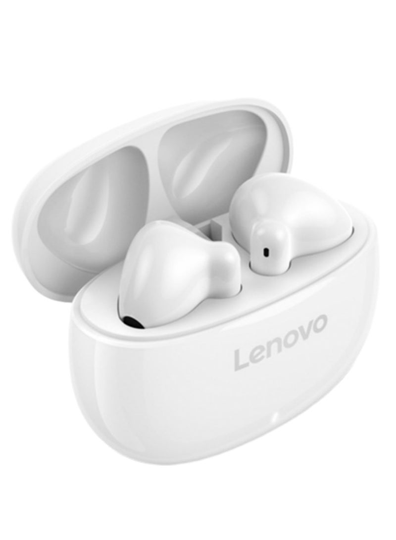Lenovo E310 True Wireless Stereo Earbuds, Bluetooth 5.3, 13mm Drivers, AI Call Noise Reduction, 20 Hours Playtime, USB-C Charging, Lightweight - White, with 1-Year Replacement Warranty White  - Image 5