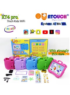ATOUCH Early Education KT4 Pro Smart Android Kids Tablet 7Inch Display 8GB RAM 256GB ROM WIFI Supported Tablet Protective With EVA Case Blue  - Image 5
