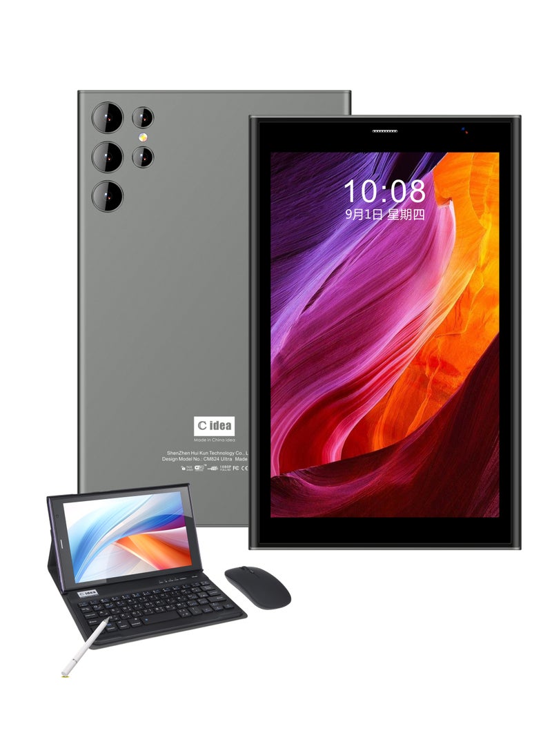سي آيديا CM824 Ultra - 8" Android 14 Tablet with 8GB RAM 512GB Storage Single SIM 5G Network WiFi Dual Camera Keyboard & Stylus - Ideal for Work & Learning Grey  - Image 1