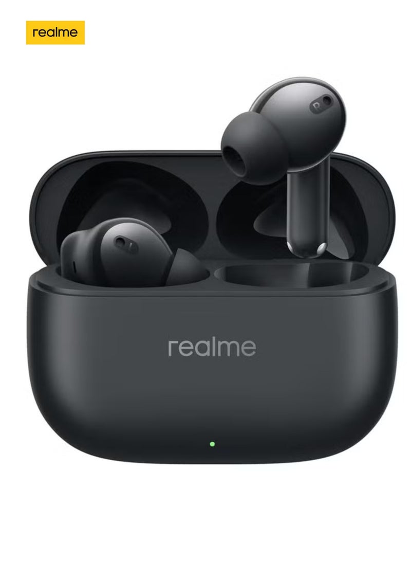 realme - Buds T310 Truly Wireless in-Ear Earbuds with 46dB Hybrid ANC, 12.4mm Dynamic Bass Driver, Upto 40Hrs Battery and Fast Charging Vibrant Black - Image 1