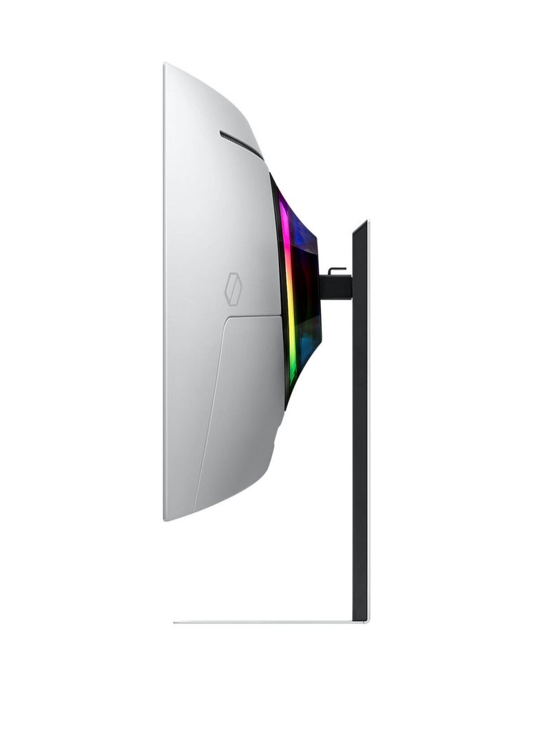 سامسونج - Odyssey G8 34-Inch Ultra-Wide OLED Smart Gaming Monitor – 175Hz, UWQHD, FreeSync Pro , 0.03ms Response silver - Image 1