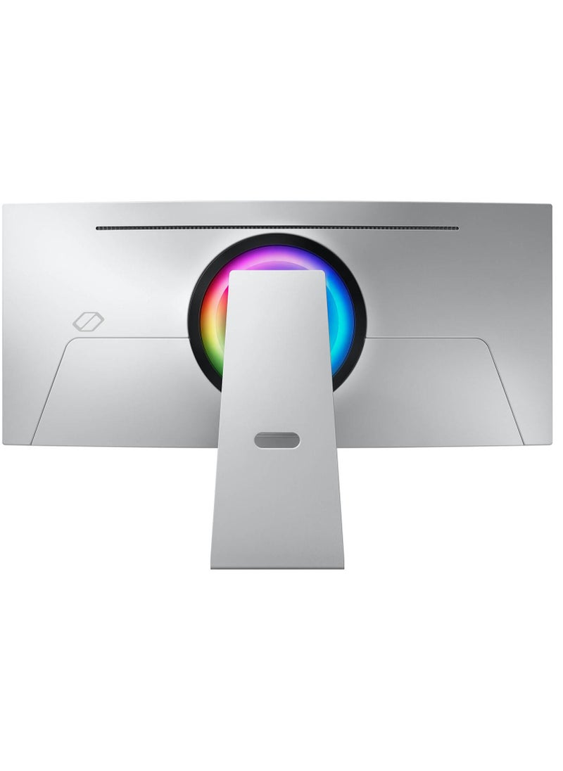 سامسونج 34 inch Odyssey G8 Smart Gaming Monitor, OLED Display, UWQHD Resolution, 175Hz Refresh Rate, 0.03ms (GtG) Response Time, AMD FreeSync Premium Pro & G-Sync Technology| LS34DG852SMXUE silver - Image 4