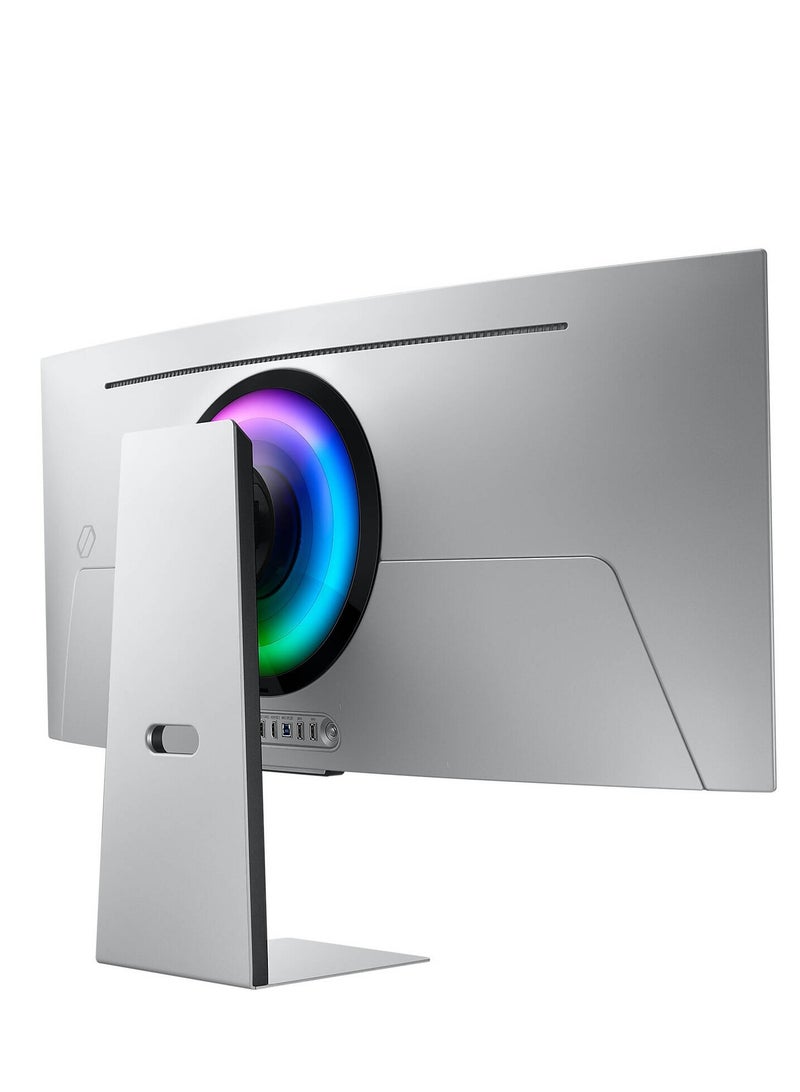 سامسونج شاشة الألعاب الذكية أوديسي G8 بحجم 34 بوصة OLED عريضة للغاية – 175 هرتز، UWQHD، FreeSync Pro، زمن استجابة 0.03 مللي ثانية - Image 3