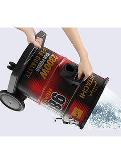 هيتاشي Drum Vacuum Cleaner 2300 Watts, 21L Tank Dust Capacity, Aero Power Brush to Clean Efficiently, Metal Pipe Dusting Brush & Crevice Nozzle, Washable Filter, Best for Home & Office 21 L 2300 W CV980TJBKRGAE Black/Red  - Image 3